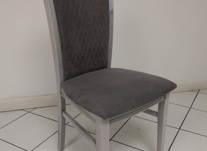 Esszimmerstuhl Holz Stuhl Grau Stoff Lehnst Stühle Relax Design Sessel Italien